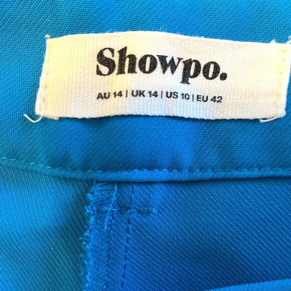 Showpo. Dress Pants Sz 10 US Blue Pockets Officecore - Picture 4 of 8